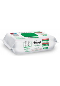 Вологі серветки для прибирання Sleepy Easy Clean з клапаном Біле мило, 100 шт