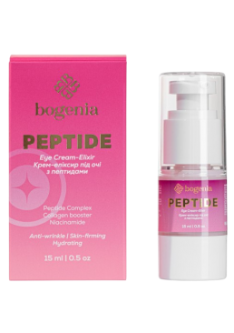 Крем-еліксир Bogenia Peptide Eye Cream-Elixir під очі з пептидами BG454 №003, 15 мл