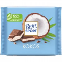 Шоколад молочний Ritter Sport c кокосово-молочним кремом, 100 г