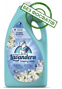 Гель для стирки Lavandera Flores Blancas с ароматом жасмина, 4.5 л (90 стирок)