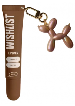 Бальзам-блеск для губ WISHLiST Espresso Noir Lip Gloss Balm 10 мл + Игрушка-брелок