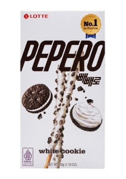 Соломка White Cookie Lotte с белым шоколадом и печеньем, 32 г