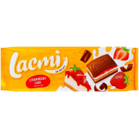 Молочный шоколад Roshen Lacmi Strawberry cake клубничный чизкейк, 275 г