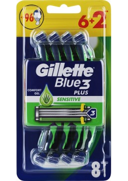 Набір одноразових станків для гоління Gillette Blue 3 Sensitive, 8 шт