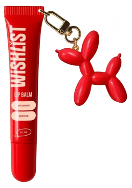 Бальзам-блеск для губ WISHLiST Velvet Coral Lip Gloss Balm 10 мл + Игрушка-брелок