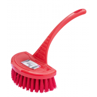 Щетка с ручкой Zambak Plastik ZP-144 для мытья ванны и раковины, 20х12х6 см (красная)