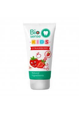 Дитяча зубна паста Bioton Cosmetics Biosense Kids Strawberry 3+, 50 мл