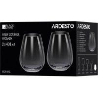 Набір склянок Ardesto Black Mars Orion, 400 мл (2 шт)