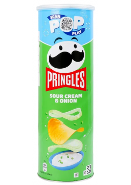 Чипсы Pringles Sour Cream & Onion Сметана-лук, 165 г