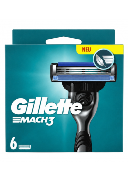 Сменные картриджи Gillette Mach3, 6 шт