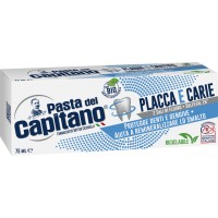 Зубная паста Capitano Placca e Carie против зубного налета и кариеса, 75 мл