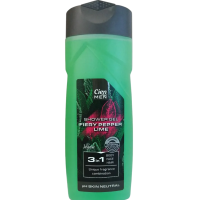 Гель для душа мужской Cien 3in1 Fiery Pepper Lime, 300 мл