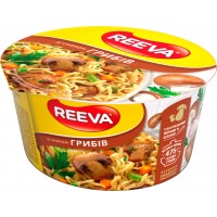 Лапша яичная быстрого приготовления Reeva со вкусом грибов, 75 г