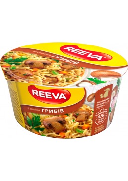 Лапша яичная быстрого приготовления Reeva со вкусом грибов, 75 г