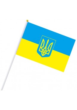 Прапор України з гербом, 20х28 см