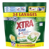Капсулы для стирки 4в 1 X-RTA Marseille+Aloe Vera, 34 шт