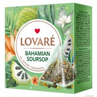 Чай зелений Lovare Bahamian soursop у пірамідках, 15 штх2 г