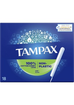  Тампони Tampax Super з аплікатором, 18 шт (3 краплі)