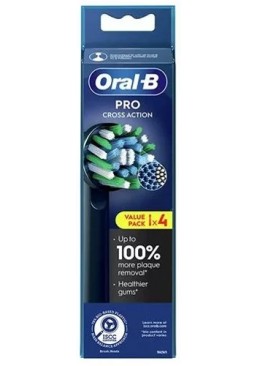 Насадки для електричної зубної щітки Oral-B Cross Action Black, 4 шт