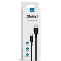 Кабель USB WALKER C308 Micro black, 1 м