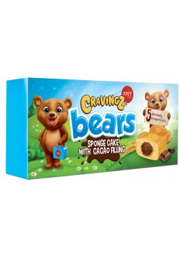 Пирожное Jouy&Co Cravings Bears бисквитное со вкусом шоколада, 5х40 г