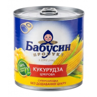 Кукуруза «Бабушкин продукт», сладкая, 340 г