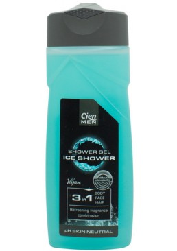 Шампунь-гель Cien Men 3в1 Ice Shower, 300 мл