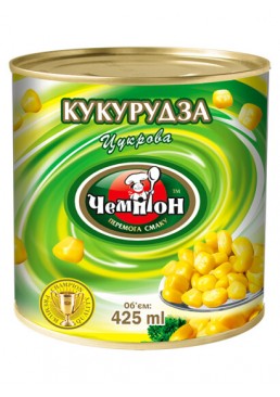 Кукуруза сахарная 425 мл ж/б ТМ «Чемпион»
