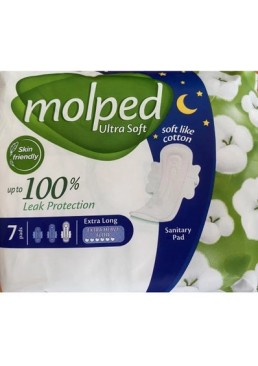 Гігієнічні прокладки Molped Ultra Soft Extra long 32 см, 7 шт (6 крапель)