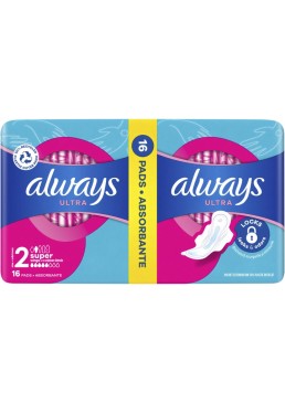 Гігієнічні прокладки Always Ultra Super 5 крапель, 16 шт.