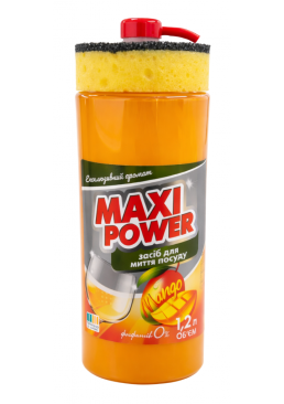Средство для мытья посуды Maxi Power Манго, 1.2 л