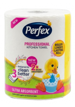Бумажное полотенце Perfex Professional 3-слойное, 500 отривов