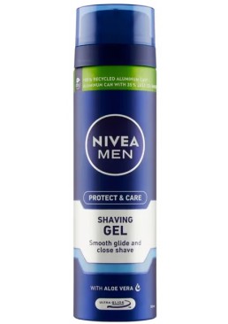 Гель для бритья Nivea Men Защита и уход увлажняющий против сухости кожи, 200 мл