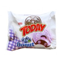 Пончик бисквитный черничный Elvan TODAY DONUT BLUEBERRY, 50 г