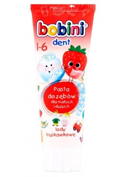 Зубная паста Bobini Kids Strawberry (1-6 лет), 75 мл