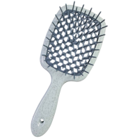 Гребінець для волосся продувний Super Brush, 20 см (сіро-оливкова)