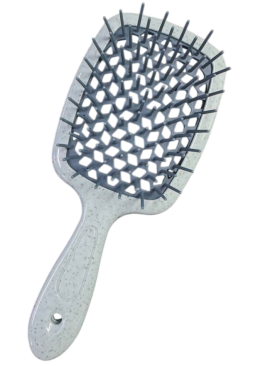 Гребінець для волосся продувний Super Brush, 20 см (сіро-оливкова)
