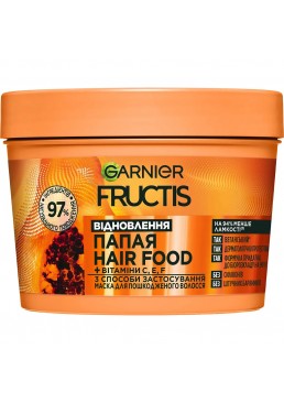 Маска Garnier Fructis Hair Food Papaya для поврежденных волос, 400 мл