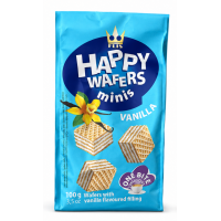 Вафлі з ванільною начинкою FLIS Happy Wafers minis vanilla, 100 г