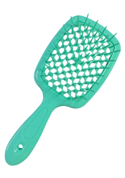 Гребінець для волосся продувний Super Brush, 20 см (бірюзова)
