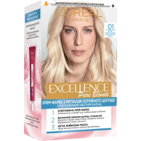 Краска для волос L'Oreal Paris Excellence оттенок 01 - Супер-осветляющий русый натуральный, 1 шт