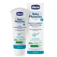 Защитный крем под подгузник Chicco Baby Moments с цинком и пантенолом, 100 мл