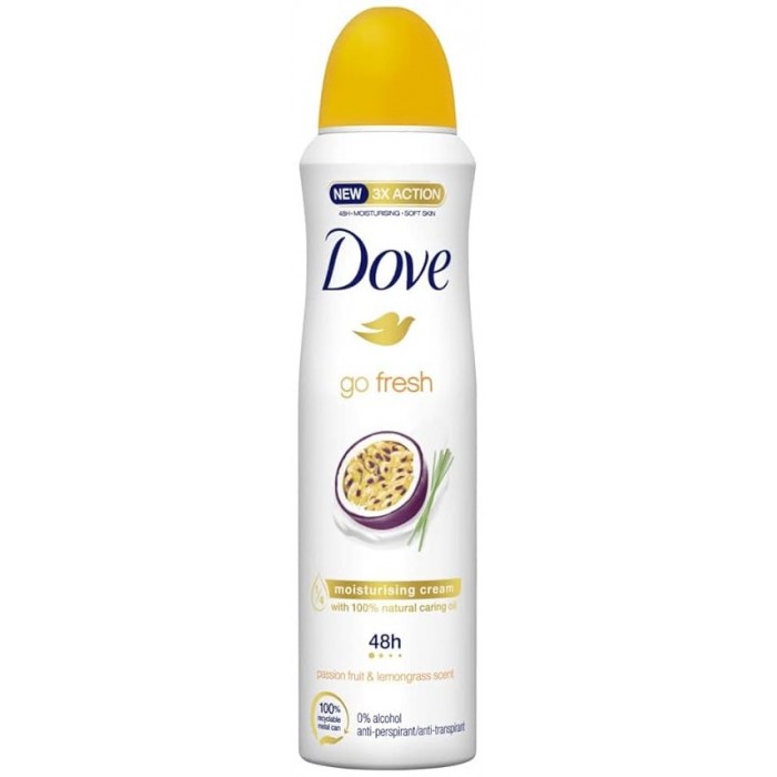 Дезодорант Dove go fresh Passion Fruit & Lemongrass, 150 мл - 