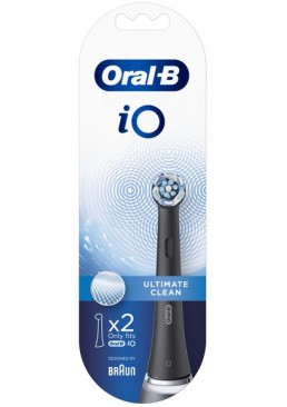 Насадки для зубної щітки Oral-B iO Ultimate Clean, чорний (2 шт)