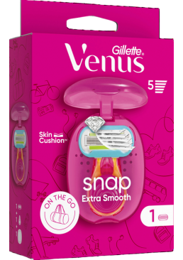Бритва женская с 1 сменной кассетой Gillette Venus Snap Extra Smooth