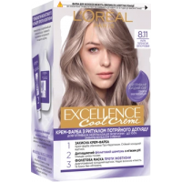 Фарба для волосся L'Oreal Paris Excellence відтінок 8.11- Ультрапопелястий світло-русявий, 1шт
