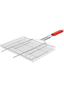 Решітка для мангала середня, ручка 35 см X1-225, 36х25х2 см
