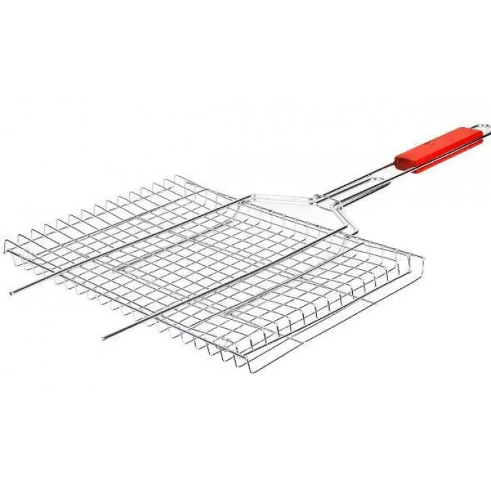 Решітка для мангала середня, ручка 35 см X1-225, 36х25х2 см - 