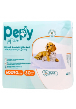 Пелюшки поглинаючі для тварин Pepy, 90х60 см (30 шт)