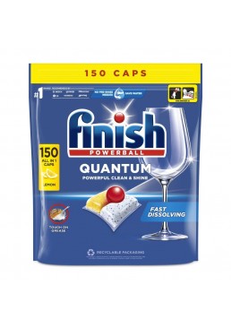 Таблетки для посудомийних машин Finish Quantum All in 1 Lemon, 150 шт